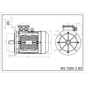 Silnik elektryczny 4kW 2800 obr/min. 112 B5